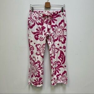 Vintage Rusty Floral Cropped Pants